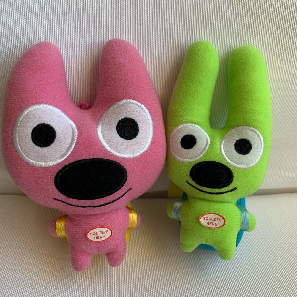 Hoops and Yo-yo RARE talking knapsack dolls NWT